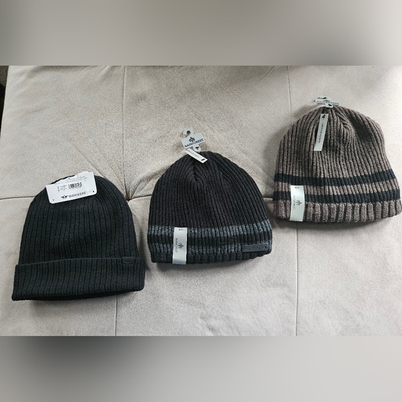 Dockers | Accessories | Nwt 3 Mens Lined Winter Hats Os Dockers ...